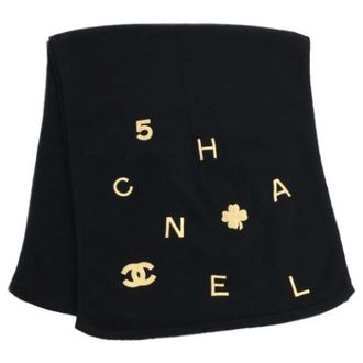 Chanel Pre-owned Scarves, female, Black, Size: ONE SIZE Pre-owned Stole
