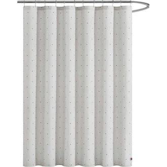 Tommy Hilfiger Ithaca Flag Stripe Shower Curtain in Pewter Grey at Nordstrom Rack