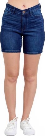 Judy Blue High Waist V-Front Bermuda Shorts In Blue