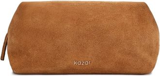 Kazar Su&egrave;de Cosmetische Tas - Dames - Toilettassen - Bruin - ONE Size - Su&egrave;de - Tassen