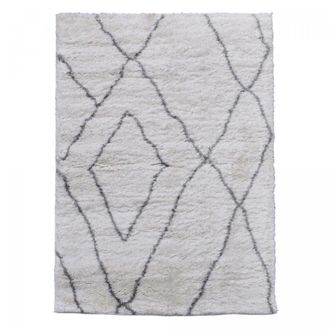 Un amour de tapis Alfombra peluda 120x170 crema