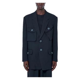 Yohji Yamamoto Chaqueta de uniforme deportivo - Jackets - Hombre - Negro - L