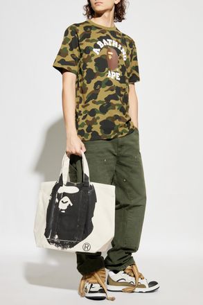 A Bathing Ape T-shirt With moro Motif, Mens, Green