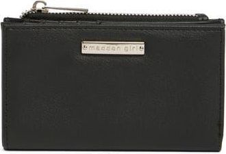 Madden Girl Faux Leather Snap Wallet in Black at Nordstrom Rack