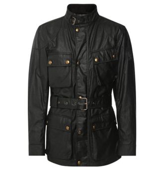 Belstaff Black Wax Jacket Size 40