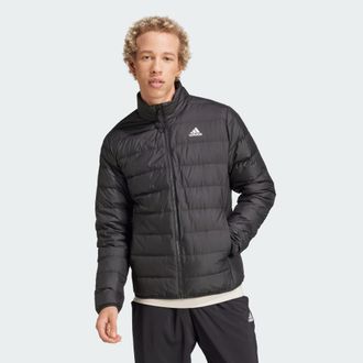 adidas Mens Essentials Lite Down Jacket - Black - Size X-Small