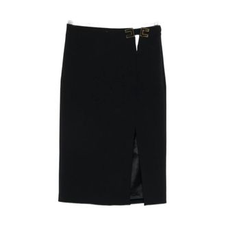 Elisabetta Franchi Midi Skirts, female, Black, Size: L Elisabetta Franchi Skirts