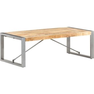 vidaXL Tavolino da Salotto 120x60x40 cm in Legno di Mango Grezzo - Vidaxl