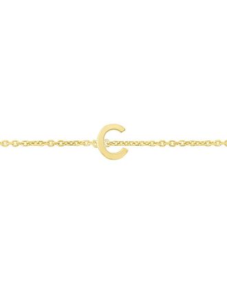 Italian Gold, Inc 14K Italian Gold Initial Bracelet (A-Z)