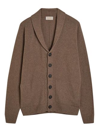 John Smedley Rockforda cardigan - men - Recycled Cashmere/Wool - S - Brown
