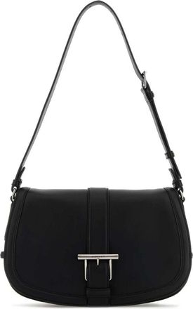 Alexander McQueen Zwarte leren Satchel Crossbody tas - Dames - Schoudertassen - Zwart - ONE Size - Tassen