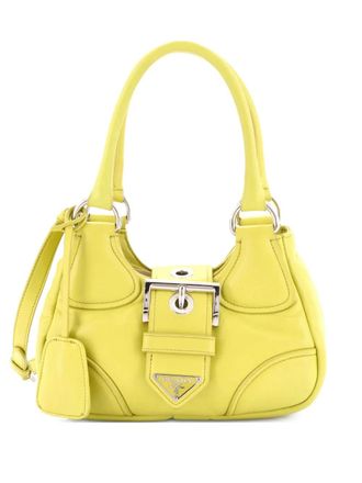 Prada Re-Edition 2002 Moon Handle Bag Padded Nappa Leather satchel - Giallo
