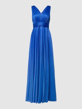 Troyden Collection Abendkleid mit Taillenband in Royal, Größe 34