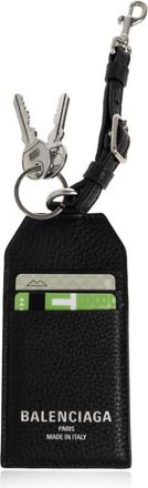 Balenciaga Wallets & Cardholders, male, Black, Size: ONE SIZE Cardholder with Keychain