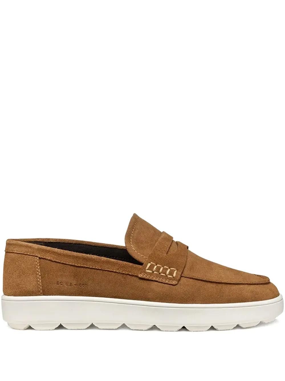 Geox Men\'s  Brown Leather Slip-Ons Siz 43/ US 9.Good Condition Men main image 2
