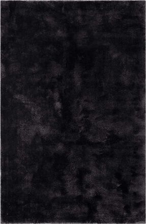 Esprit Alfombra de pelo largo y suave en microfibra color negro 200x290