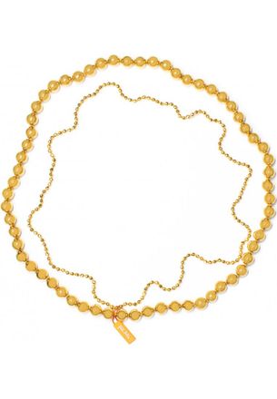 Folli Follie Womens 4N9A112YY Ladies Necklace - Gold Stainless Steel - One Size