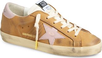 Golden Goose Super-Star Low Top Sneaker in Light Brown/Pink/White at Nordstrom, Size 11Us