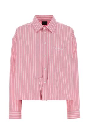 Balenciaga Embroidered Poplin Oversize Shirt