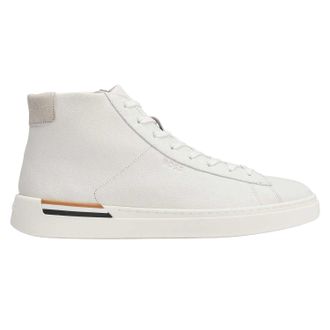 HUGO BOSS Heren Clint High-Top Trainers (Wit)