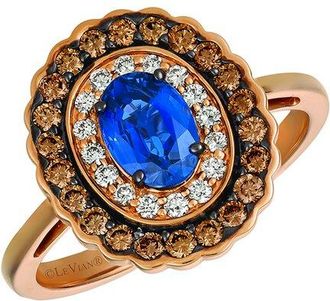 Le Vian Blueberry Sapphire 14K Rose Gold 1.45 Ct. Tw. Diamond & Sapphire Ring