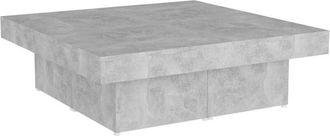 vidaXL Vidaxl - Mesa De Centro Madera Contrachapada Gris Hormig&oacute;n 80x50x40 Cm