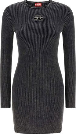 Diesel Black Round Neck Mini Dress