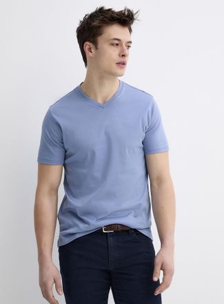 Robert Barakett Mens Luxurious Pima cotton V-neck T-shirt