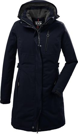 Killtec Killtec Womens Kow 165 Wmn Prk Functional Parka with Zip Hood, Petrol, 36
