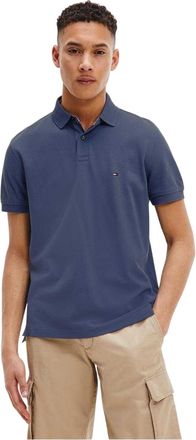 Tommy Hilfiger Heren 1985 Geborduurd Logo Poloshirt (Marine)