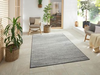 ELLE Decoration Teppich »Mèlange Wendeteppich« rechteckig 5 mm Höhe Flachgewebe, In-& Outdoor, Modern, beidseitig, Balkon, Wohnzimmer