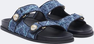 Jimmy Choo London Fayence denim sandals