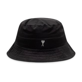 Ami Hats, male, Black, Size: 58 CM De Coeur Stud Bucket Hat