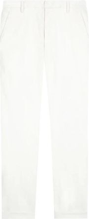 Dondup Slim Gabardine Katoenen Broek - Heren - Slim Fit Broeken - Wit - W30 - Katoen - Broeken