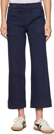 Sanctuary Insider High Waist Cropped Straight Leg Jeans in Navy Blue at Nordstrom, Size 28
