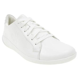 Vivobarefoot Geo Court Leather Womens Low Top Trainers - Bright White - Size:UK 8.5