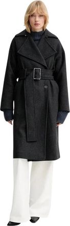 Iro Mealia Riemjas Jas - Dames - Jas met riem - Grijs - M - Katoen - Jassen