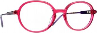 Caroline Abram 70 Translucent Pink Oval Sunglasses