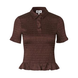 Baum Und Pferdgarten Myka Blouse - Dames - Tops - Bruin - Maat: S Leer