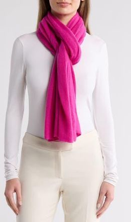 La Fiorentina Cashmere & Wool Blend Wrap in Magenta at Nordstrom Rack