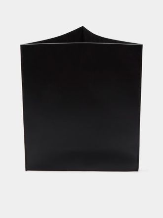 Les Few Triangular Leather Bin
