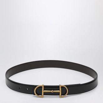 Gucci Reversible leather belt with Horsebit