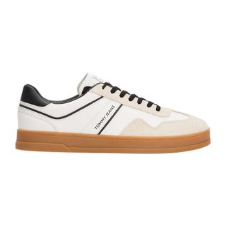 Tommy Jeans Sneakers, male, White, Size: 11 US Sneaker Pelle