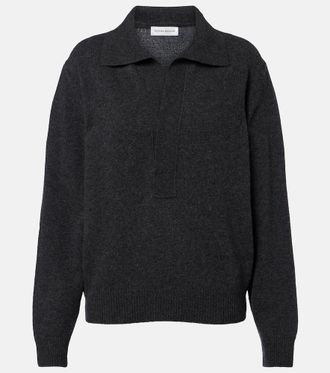 Victoria Beckham Genevieve wool and cashmere polo sweater