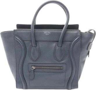 Celine Pre-owned Handbags, female, Blue, Size: ONE SIZE Pre-owned Vintage Handbag