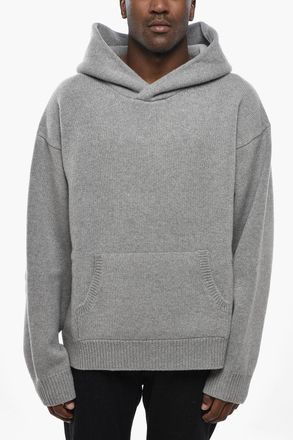 Dsquared2 Felpa Hoodie in Maglia di Lana Dsquared2