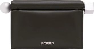Jacquemus Clutches, female, Green, Size: ONE SIZE La Pochette Rond Carré