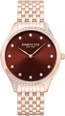 Kenneth Cole Classic Bracelet Watch, 36mm in Rose Gold at Nordstrom