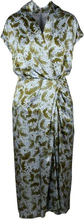 Dries Van Noten Dilian Wrap Dress - - Dresses - Donna - Verde - L