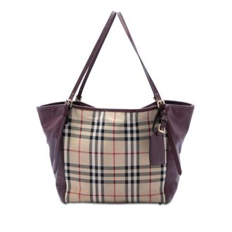 Burberry Pre-owned Burberry Small Haymarket Check Canvas and Leather Canterbury Tote Ladies NQPRQ7P5KTDHGHUF